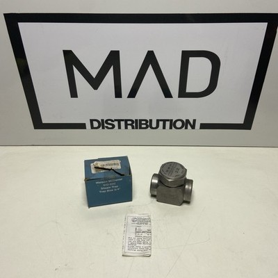 Watson McDaniel WD-600 Turbo Disc Steam Trap 3/4'' 600 PSI New Old Stock