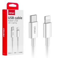 Usb-C-Ladekabel - Lightning Iphone Pd 20W 100Cm Fulllink AMIO-03898