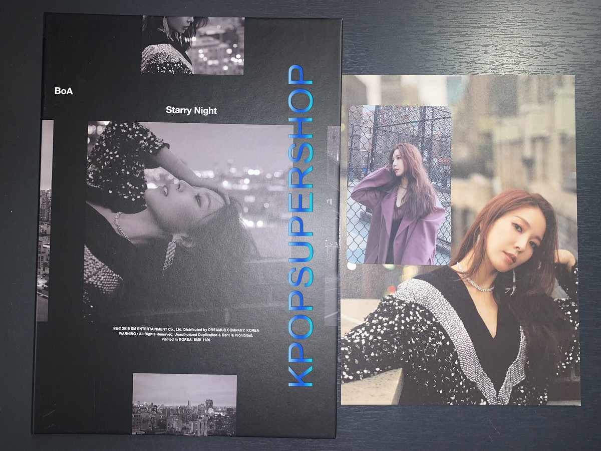 BoA 2nd Mini Album Starry Night CD Photobook Photocard Great Rare