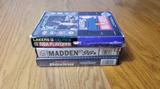 Lot of 3 Sega Genesis Sports Games - Madden, NBA, Boxing - Mostly CIB - TESTED
