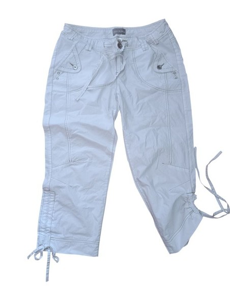 Women Charles Voegele Pants White Cotton 40 / L /