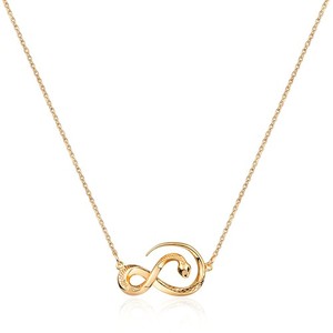 Authentic Snake Necklace for Women, Gold Serpent Pendant Dainty Chain 14K Gold Plated Mini