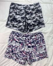 Lot Of Two Pro Player Athletic Gym Bike Shorts Size Medium Lift CrossFit