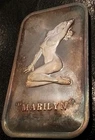 1973 Marilyn Monroe .999 Fine Pure 1 oz. Silver Colonial Mint Variety Art Bar