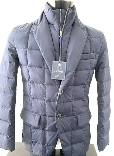 giubbotto uomo FAY blu scuro sconto 40% su listino € 780 | eBay