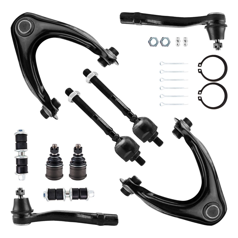 Complete 10x Front Ball Joints Control Arms Sway Bars Kit For 9600