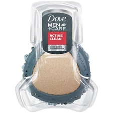 Dove Men+Care Active Clean, Dual Sided Shower Loofah, Hydrate Skin, 1ct