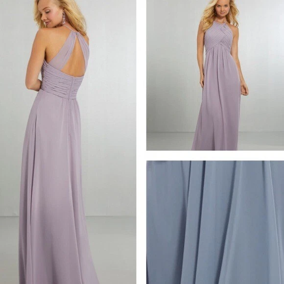 Mori Lee Dove Bridesmaid Prom Wedding Dress Floor Length 21570