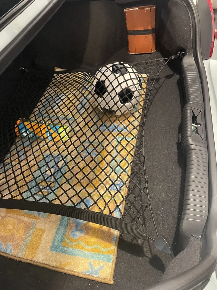 Red de carga de malla organizadora estilo piso maletero trasero para JAGUAR TIPO S 1999-2008 Foto 4 de 4