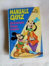 Manuale Quiz della Walt Disney, Edizione Mondadori 1972,buono.