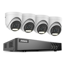 ANNKE 8CH DVR 5MP Color Night Security Camera System Human Detection IP67 H.265 