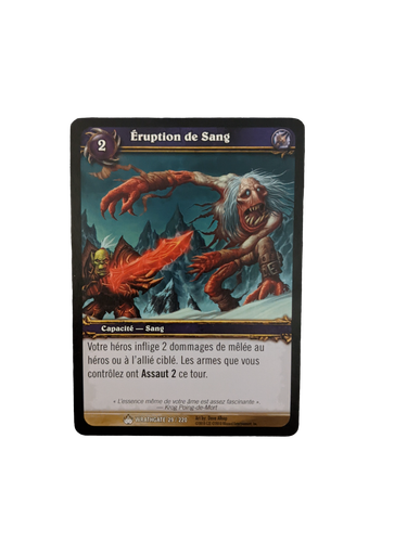 Tarjetas francesas de jcc de World of Warcraft expansión Wrathgate selecciona tu tarjeta - Imagen 4 de 9