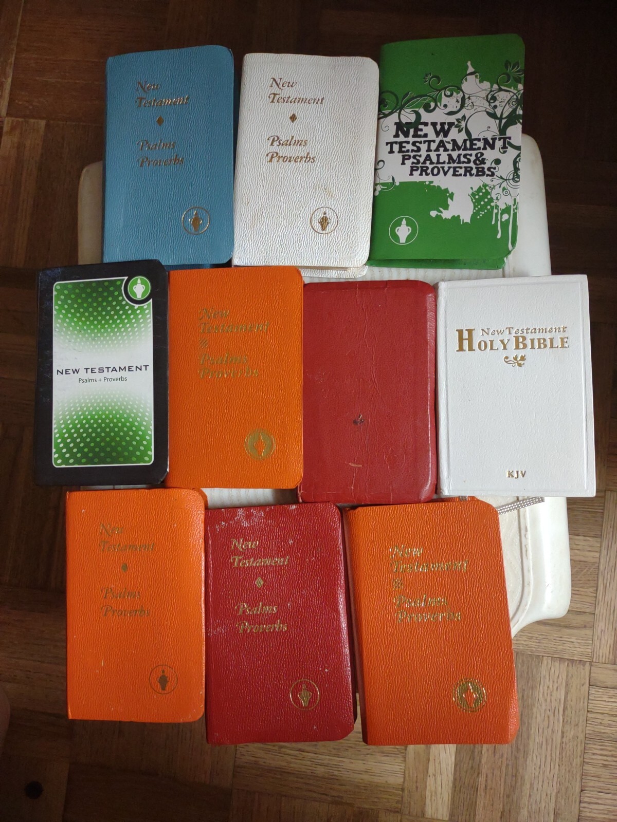 Lot Of 10 Gideons Pocket Bibles New Testament Psalms Proverbs eBay