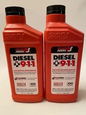 DIESEL 911 Fuel Anti-Freezer Power Service Winter Emergencies 8025 Cold Lot Of 2