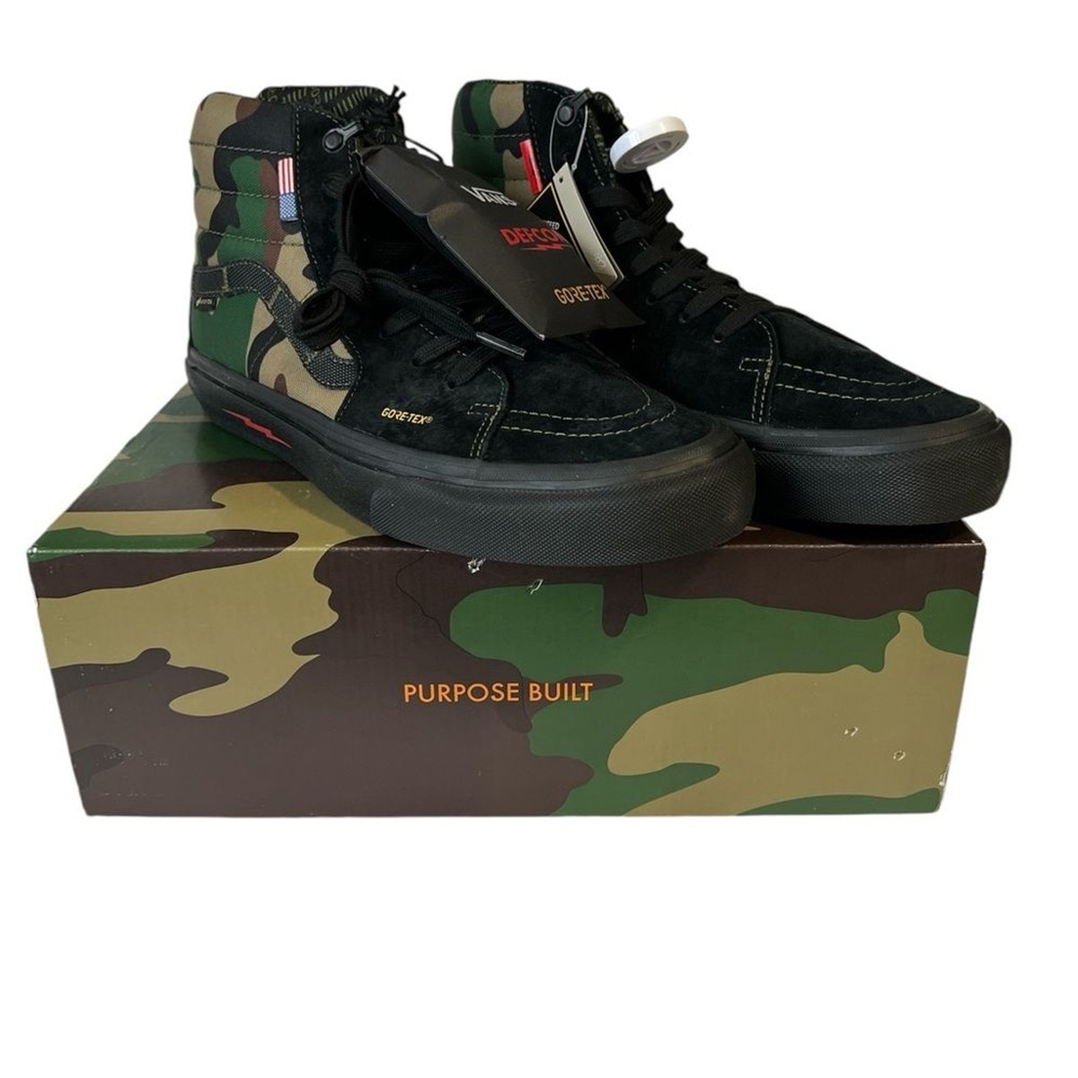 Vans x DEFCON Gore-Tex Sk8-Hi Notchba Woodland Camo Men's