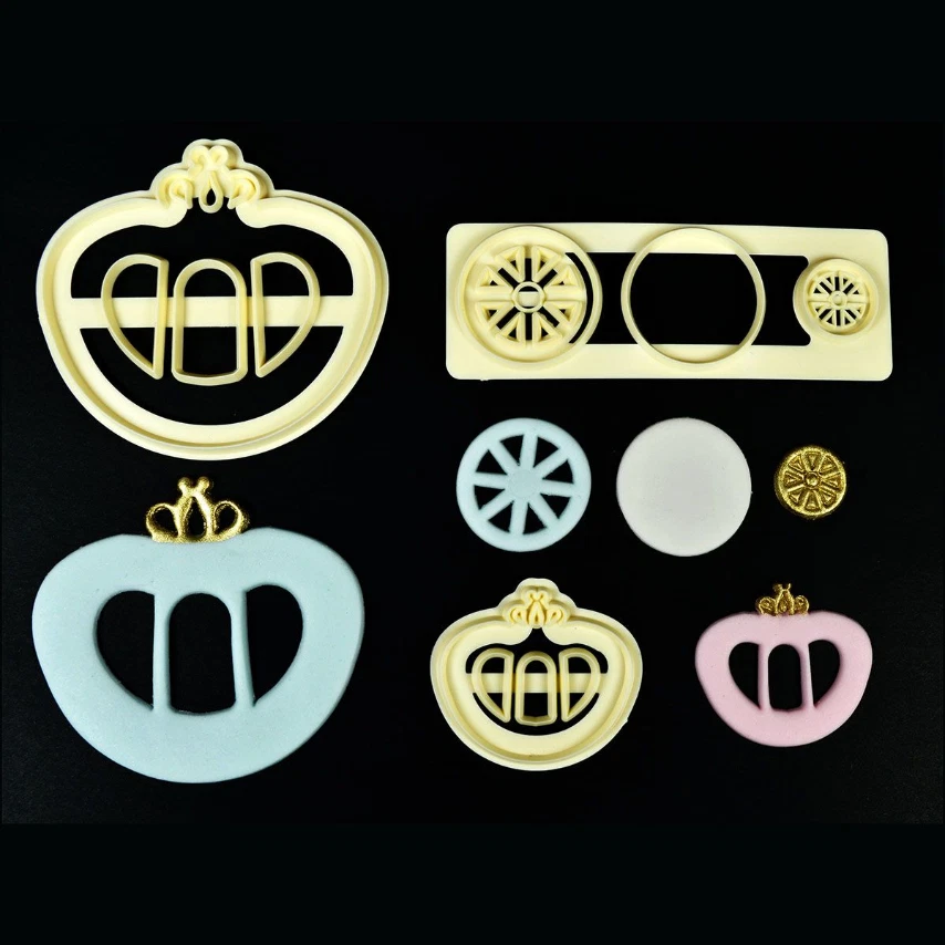 FMM PRINCESS CARRIAGE, CUTTER SET OF 2, CAKE DECORATIONS, CUPCAKES, COOKIES - Image 4 of 4