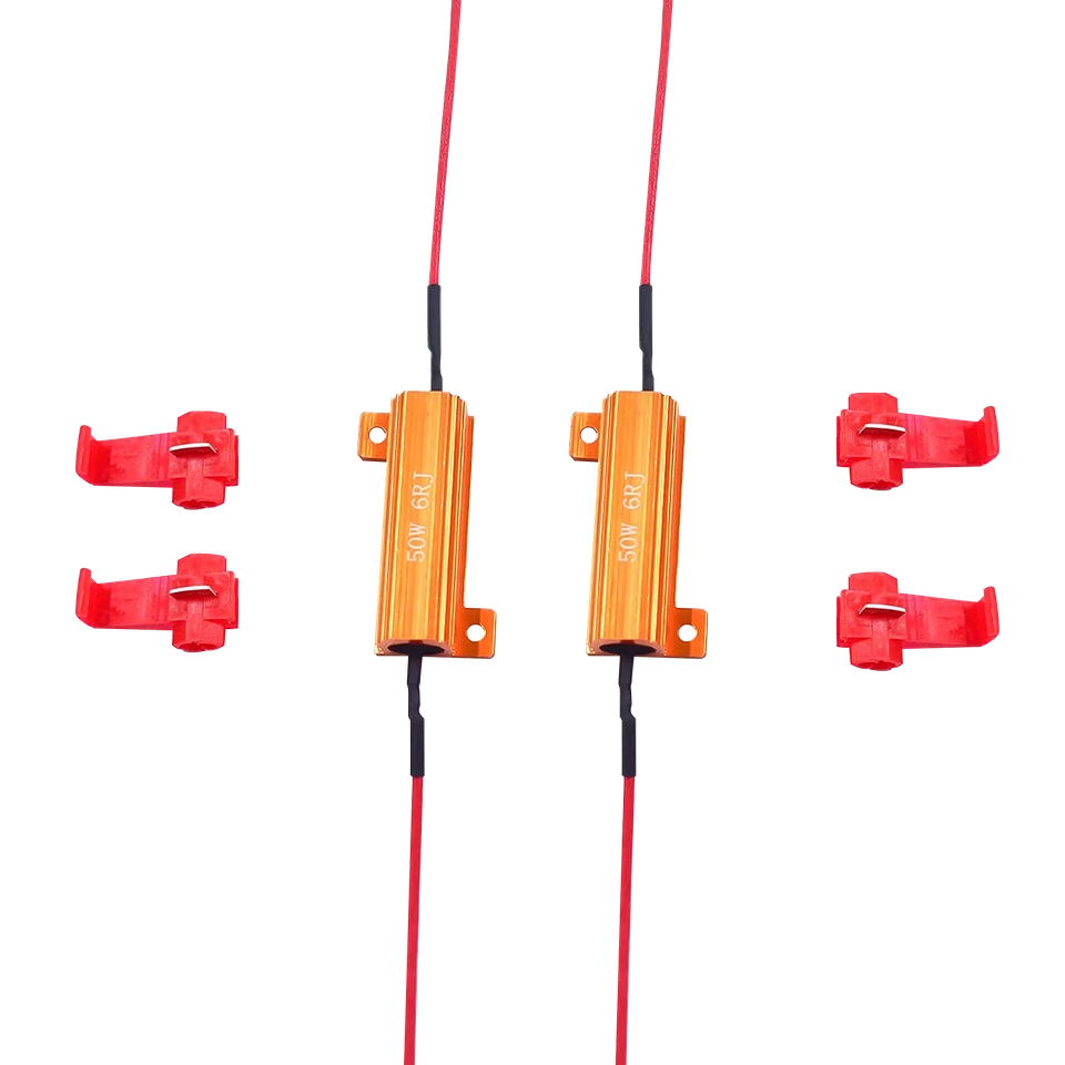 LED Load Equalizer 50W 6Ohm Resistor 3157 Brake Stop Parking Hyperflash Fix Lamp - Image 3 of 4