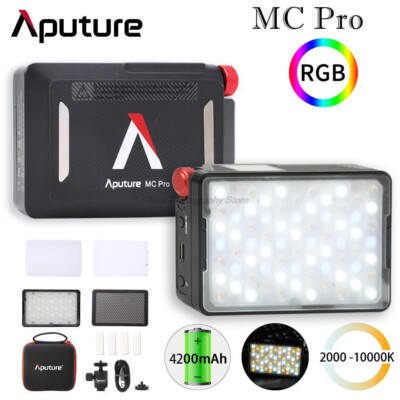 2x Aputure MC Pro RGBWW LED Video Light 2000K-10000K IP65 Magnetic Attraction DE