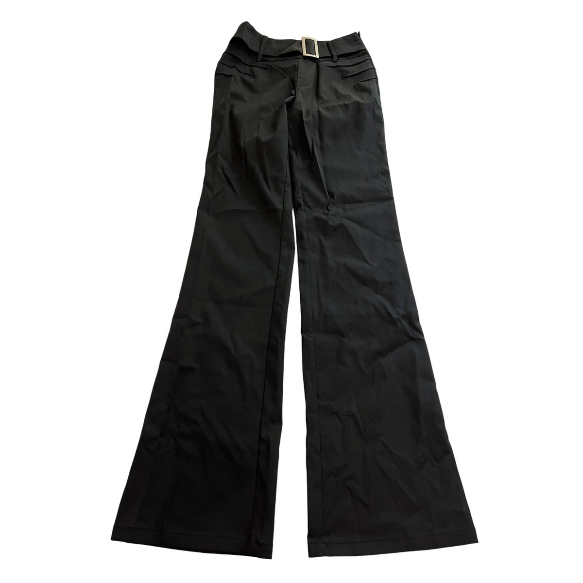 I.AM.GIA Colton Belted Flare Pants in Black | eBay