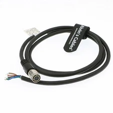 Hirose 6 Pin Twisted Power IO Trigger Cable for Basler GIGE AVT CCD Camera