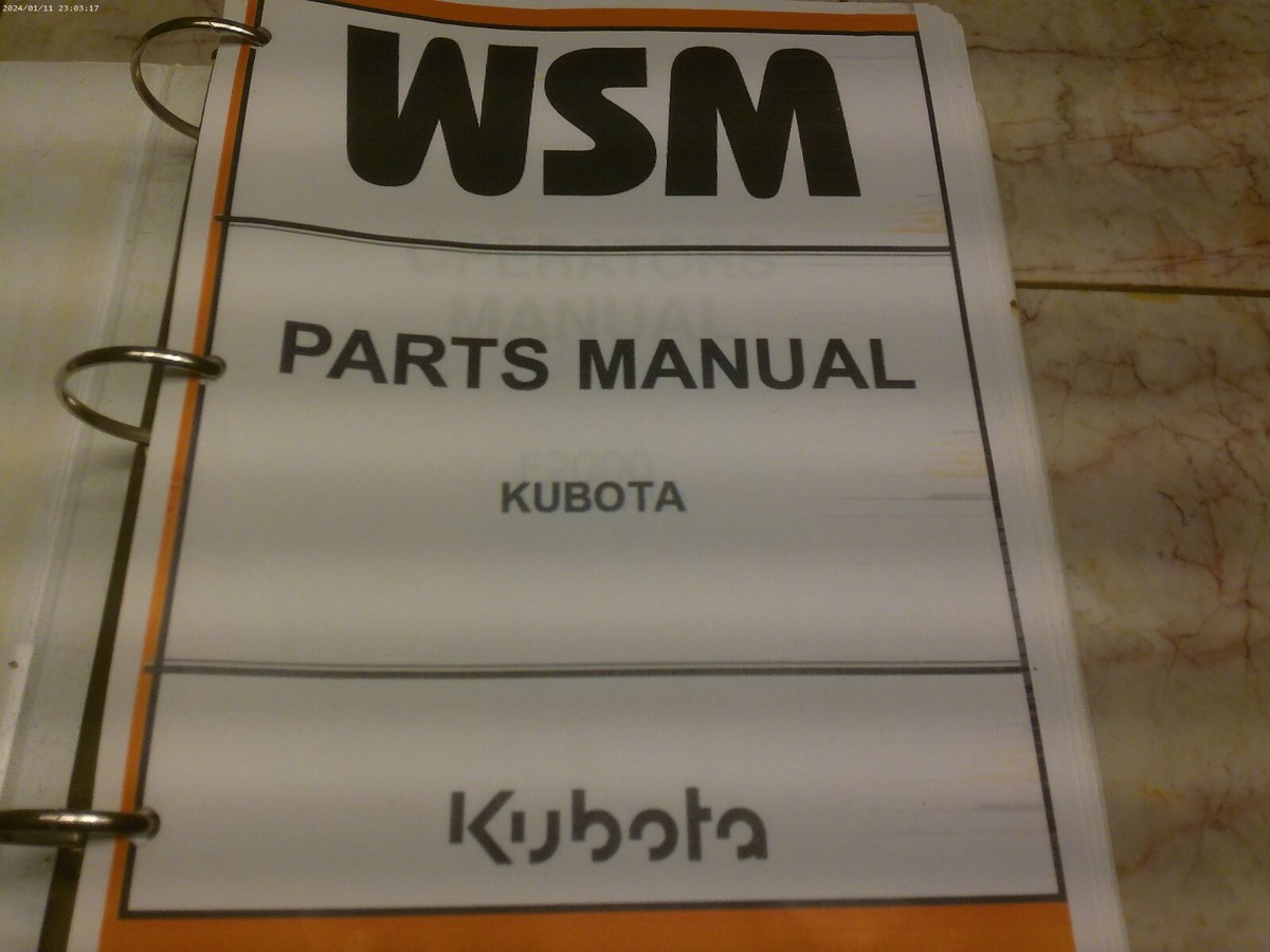 WSM Kubota Workshop Manual | eBay