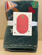 Pottery barn Kids Nutcracker Embroidered Velvet Std Sham NEW Rifle Paper Co.