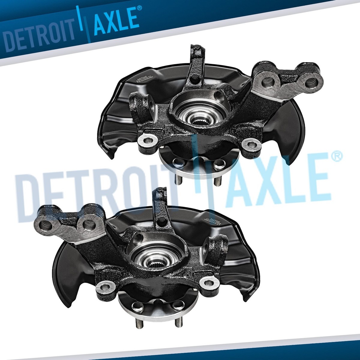 Front Steering Knuckles Wheel Hub Bearings for 2009 - 2013 Toyota