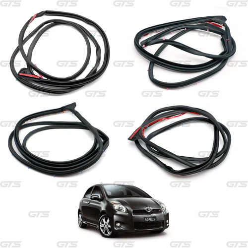 For Toyota Yaris Vitz Hatchback 2006 09 Set 4dr Door Rubber Seal Weatherstrip