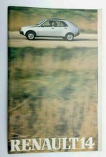 1970's Renault 14 Sales Brochure full colour Catalogue 