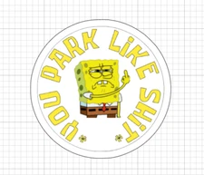 10x 6x 2x SpongeBob Bad Parking Stickers Cell Laptop Skate Car Truck Auto Van US
