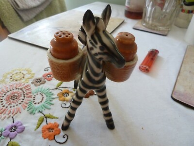 REDUZIERT TO GO SELTEN FRÜHES CORTENDORF ? ODER GOEBEL? Zebra Cruet Set