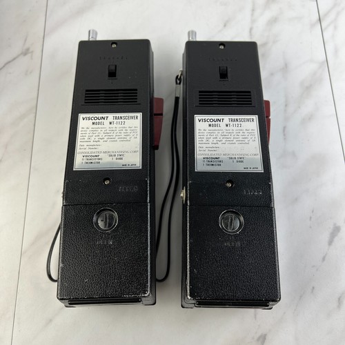VTG 1966 Viscount Transceiver WT-1122 Chrom Solid State Walkie Talkie - Testowany - Zdjęcie 4 z 6