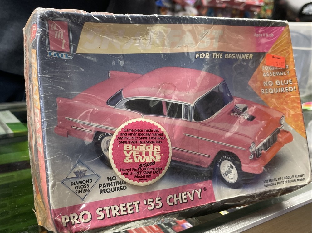 Sealed Vintage AMT Model Car 1/32 1955 Pro Street Chevy