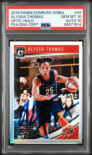 2019 Panini Donruss WNBA Holo Optic Signed Alyssa Thomas PSA 10 AND 10 POP 1 🔥