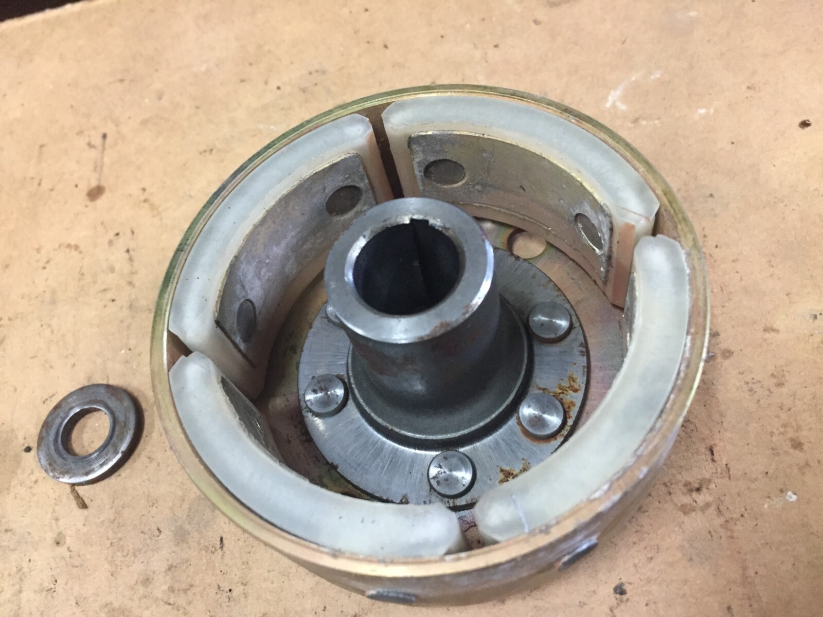 1988 YAMAHA YZ250 FLYWHEEL, WASHER AND MOUNTING NUT 19881989 YZ250 eBay