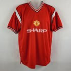 Manchester United Soccer Jersey FC Football Club Official Retro SS Shirt Mens L