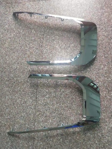 Muzhen Store Front Bumper Chrome Strip Fog Light Cover Reflective