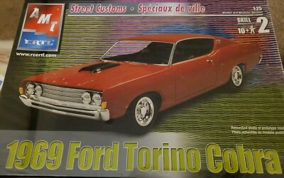 AMT ERTL 1969 FORD TORINO COBRA 1/25 MODEL KIT #31745 FACTORY SEALED