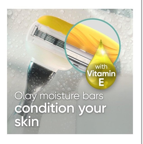 Gillette Venus Coconut Scent Olay Women's Razor Blade Refills 4 Count - Picture 3 of 5