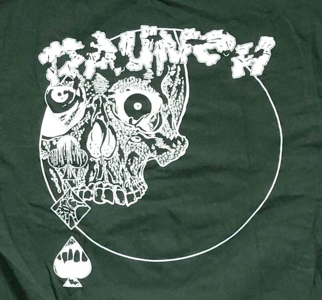 Vintage T-Shirt RAUNCH by Pushead Glow in Dark Gildan Green Vintage T-Shirt RAUNCH by Pushead Glow in Dark Gildan Green