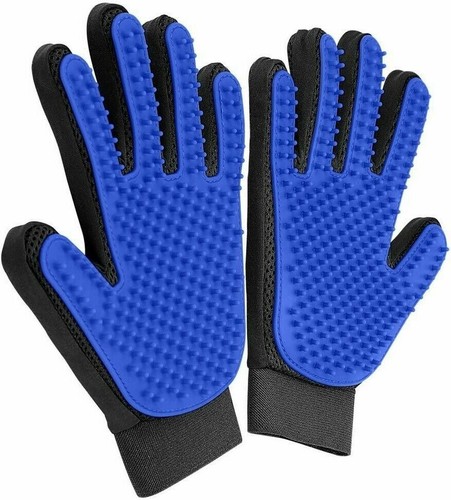 Pet Grooming Mitt Glove Brush | Cat Fur Dog Hair Remover Deshedding Hand Massage - Picture 10 of 10