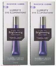 LOT OF 2  Lumify Eye Illuminations Hydra-Gel Eye Cream - 0.5 fl oz