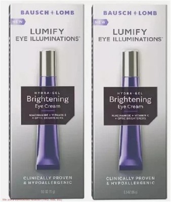 LOT OF 2!!! Lumify Eye Illuminations Hydra-Gel Eye Cream - 0.5 fl oz