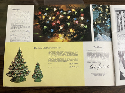 洋書 50years ofChristmasTables 1972 Christmas Catalog Timeless Furniture Made by Carl Forslund