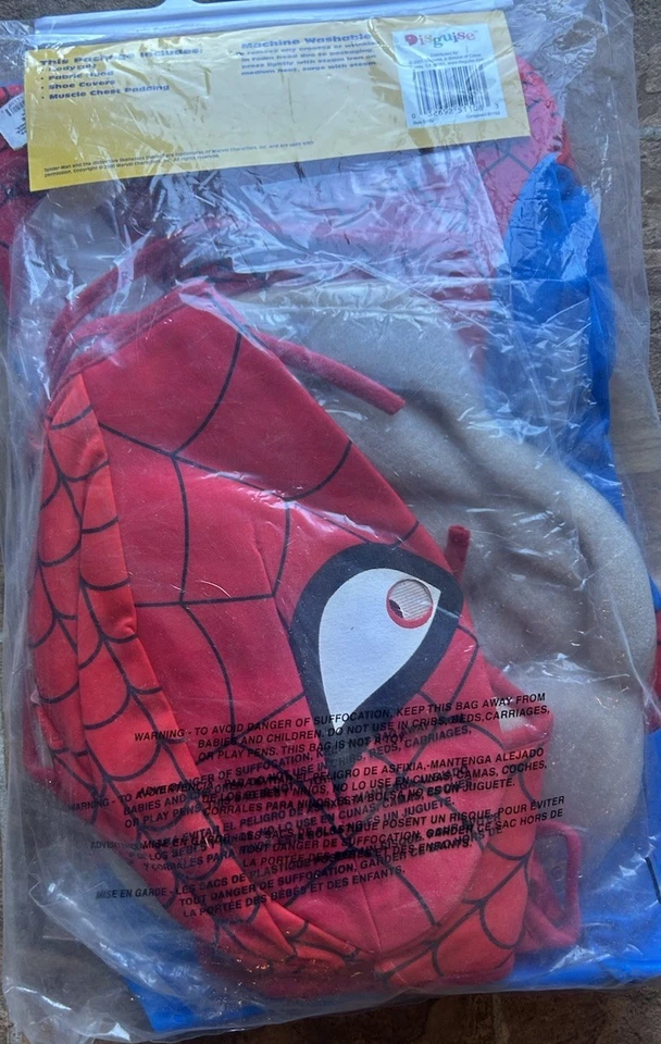 Disfraz Spider Man Deluxe CON Músculos, Talla L (11-14), TOTALMENTE NUEVO Foto 3 de 3