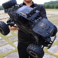1:12 Rock Crawler Rechargeable Off Road Truck 4WD LED Headlights Remote Control
