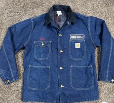 Vintage 1995 Carhartt Blanket Lined Jean Chore Coat Jacket Mens L   Dan  8LC