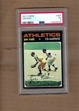 1971  TOPPS  JOE  RUDI  #  407     PSA  5