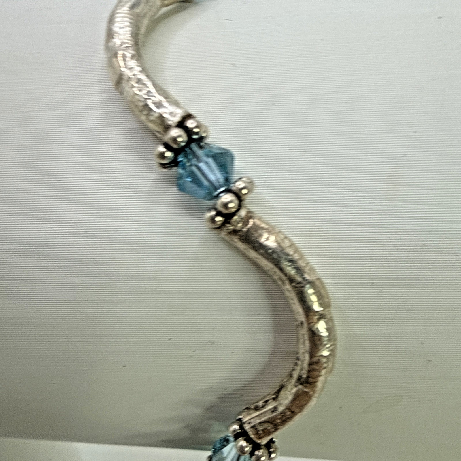 Solid .925 Sterling Silver 7" Custom Link Bracele… - image 2