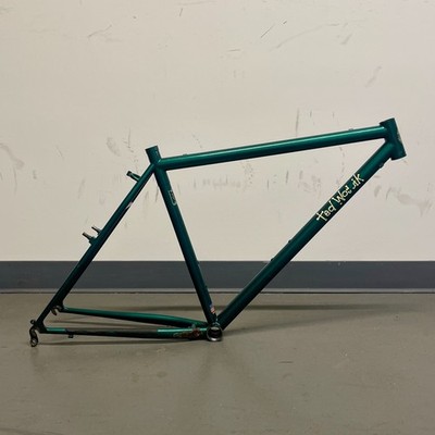 FOR REPAIR 17.5'' Ted Wojcik Custom Bicycles USA 26'' MTB Frame Green Pearl